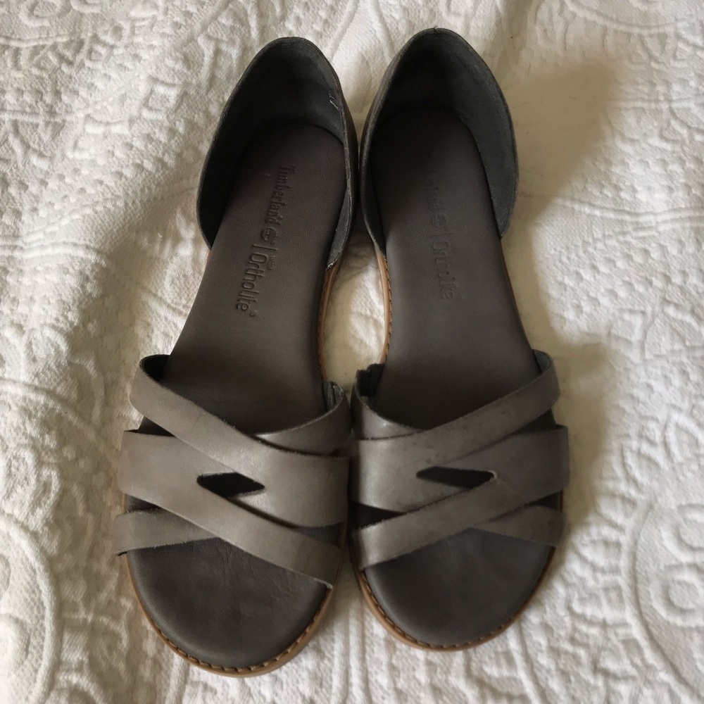 Timberland ortholite Flat Slip On sandals leather